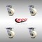 Service Caster 4 Inch Stainless Steel Nylon Wheel Swivel Caster Set with Roller Bearings SCC SCC-SS30S420-NYR-4 - alternate 2